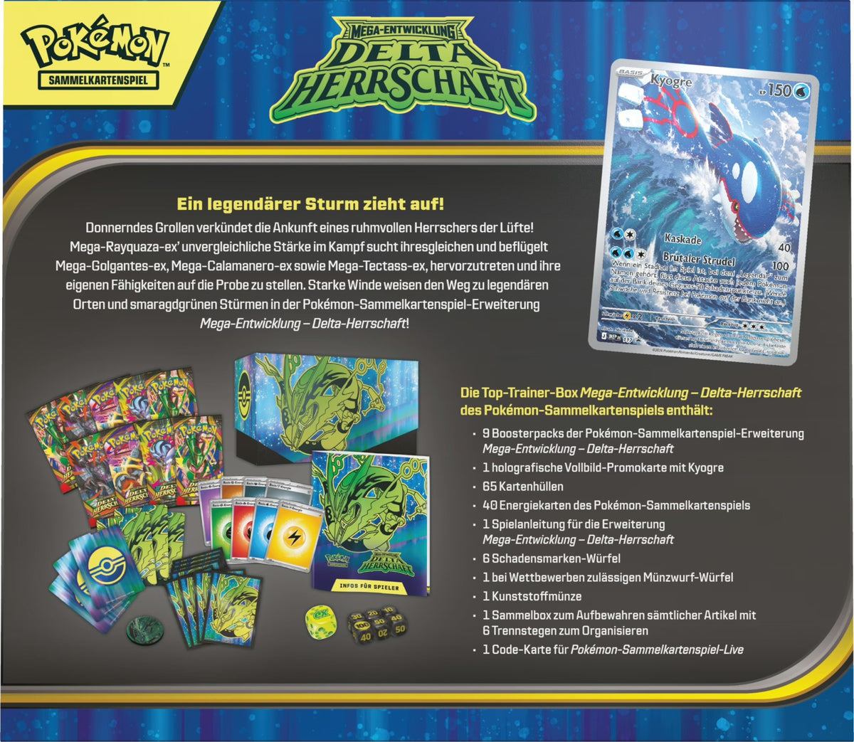 Pokemon TCG: Delta Herschaft - Top Trainer Box [DE] (Preorder/Release Date: 06.11.2026)