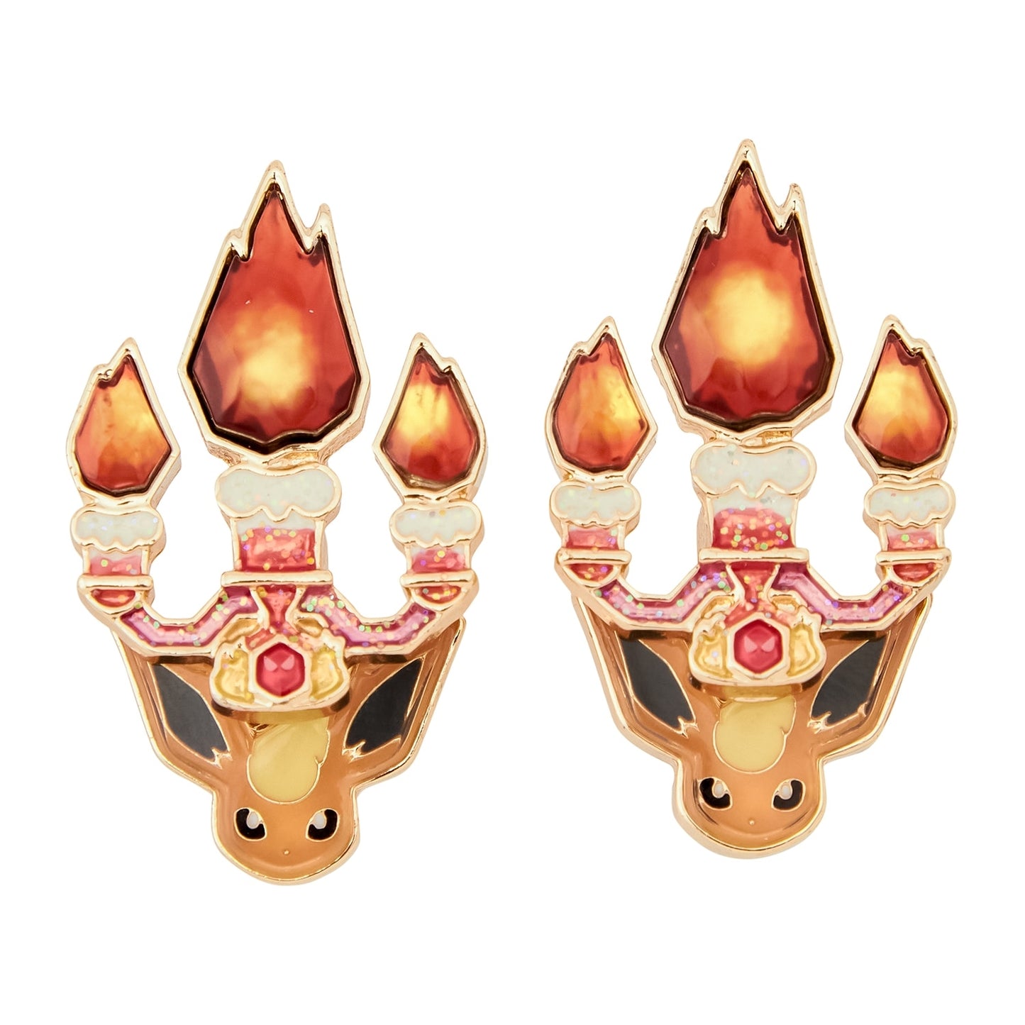 Pokémon-Ohrring - Tera-Feuer Flamara 1x (Pokemon-Center Exklusiv)