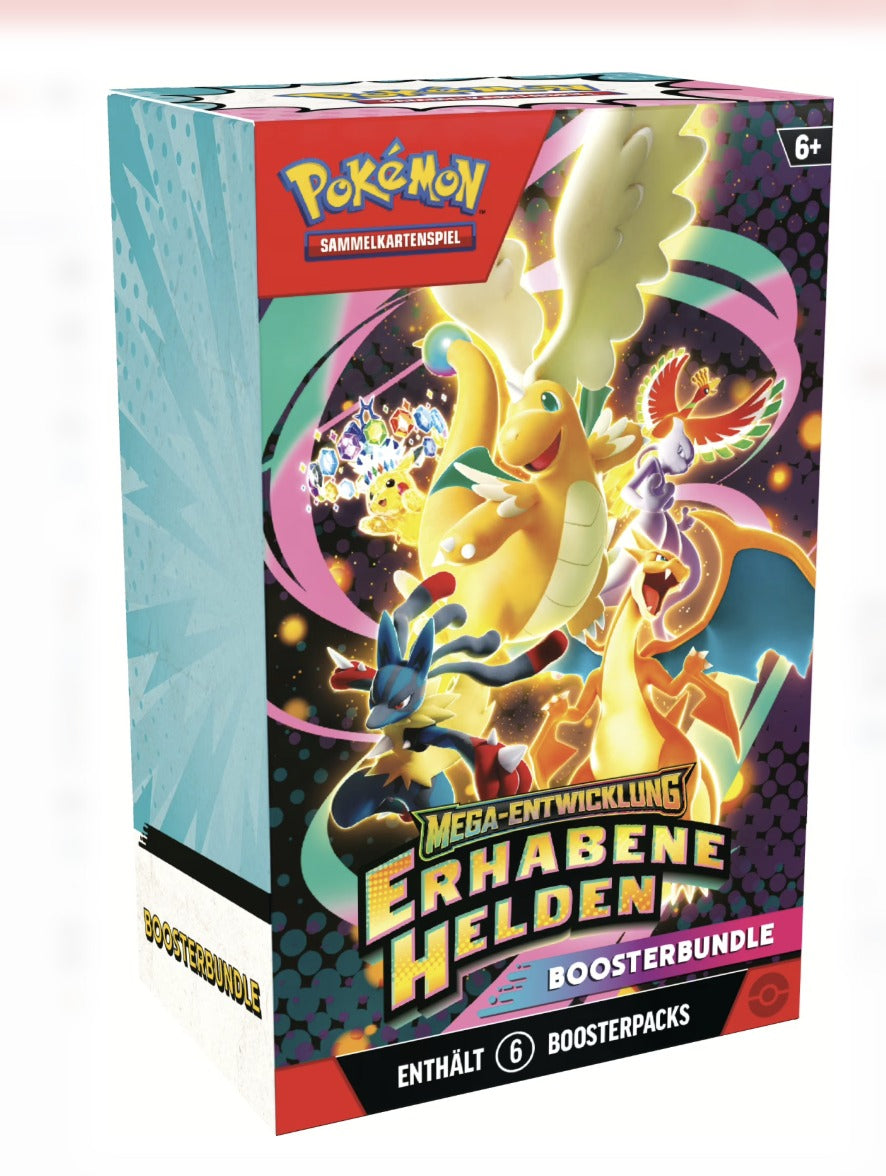 Pokemon TCG: Mega Entwicklung - Erhabene Helden - Boosterbundle [DE] (Preorder/Release Date: Voraussichtlich 24.04.2026)