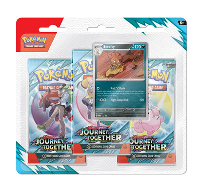 Pokemon TCG: Journey Together - 3-Pack-Blister [EN]