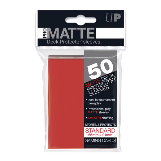 UP Deck Protector Sleeves -Standard Size- Rot/Red