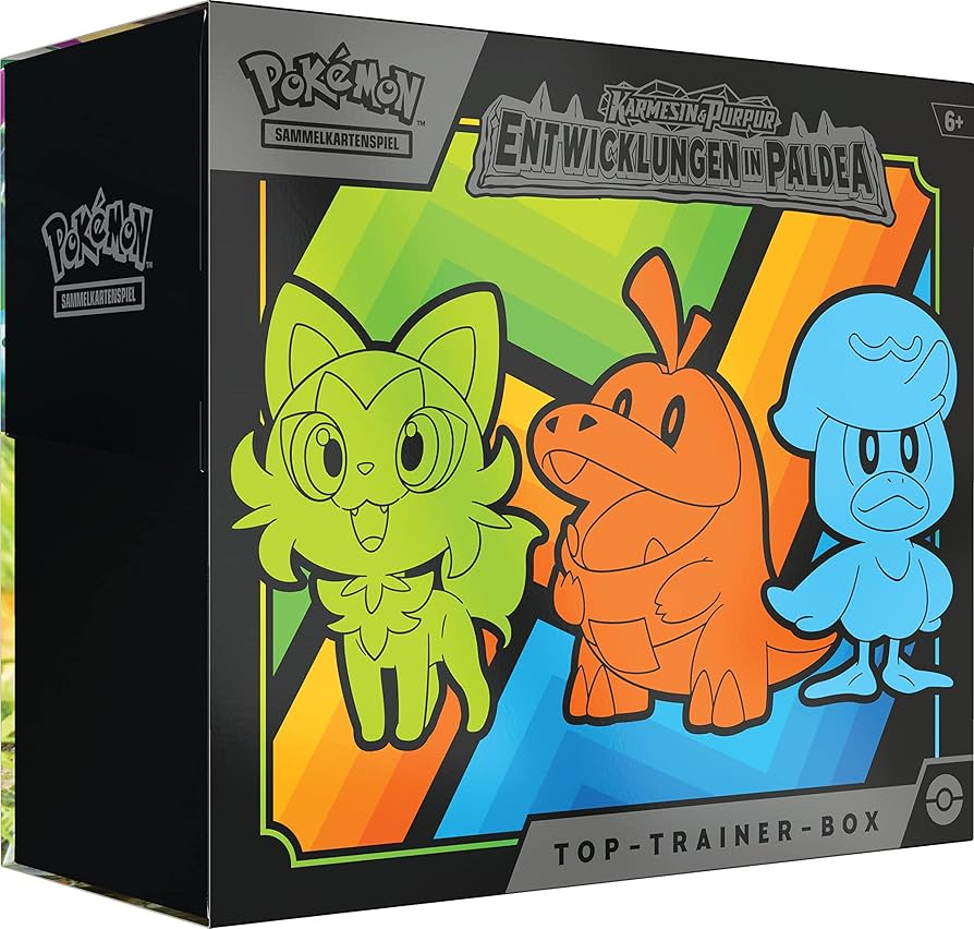 Pokemon TCG: Entwicklungen in Paldea - Top-Trainer-Box [DE]