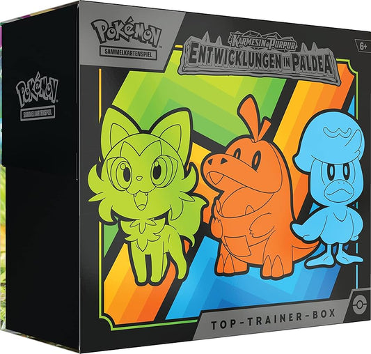 Pokemon TCG: Entwicklungen in Paldea - Top-Trainer-Box [DE]