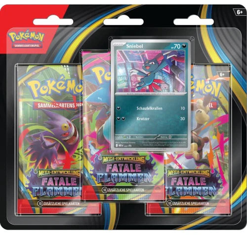 Pokemon TCG: Fatale Flammen - 3-Pack Blister [DE]