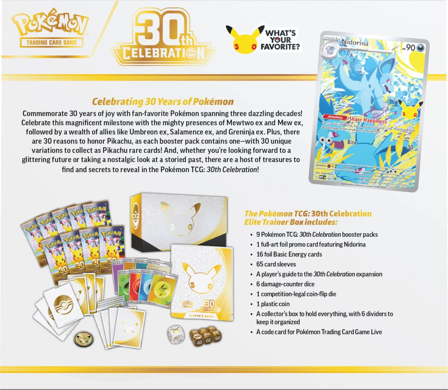 Pokemon TCG: 30 Jahre - Top Trainer Box [DE] (Preorder/Release Date: 16.09.2026)