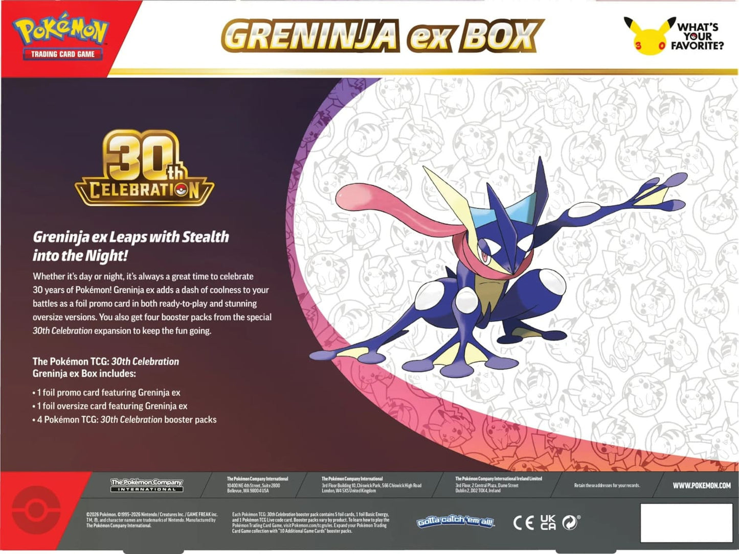 Pokemon TCG: 30 Jahre - Pokemon-ex-Kollektion [DE] (Preorder/Release Date: 16.09.2026)