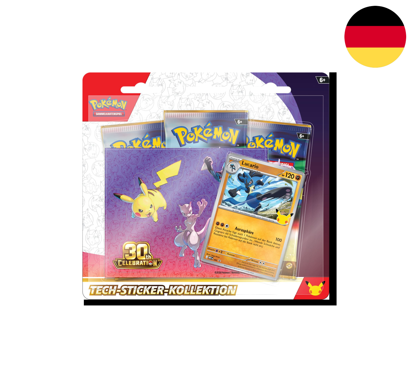 Pokemon TCG: 30 Jahre - Tech-Sticker-Kollektion [DE] (Preorder/Release Date: 16.09.2026)