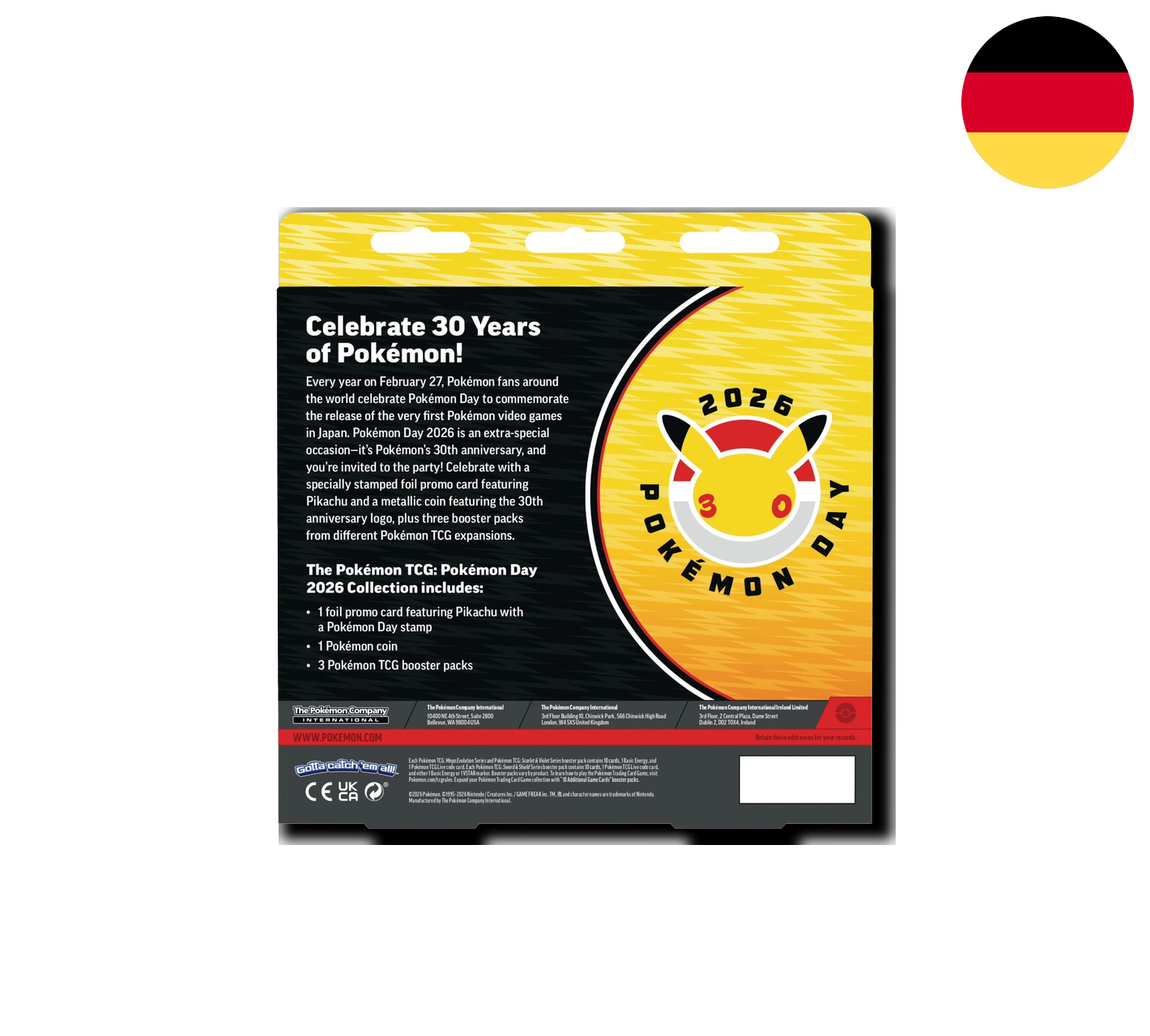 Pokemon TCG: Pokemon Tag Kollektion 2026 [DE]