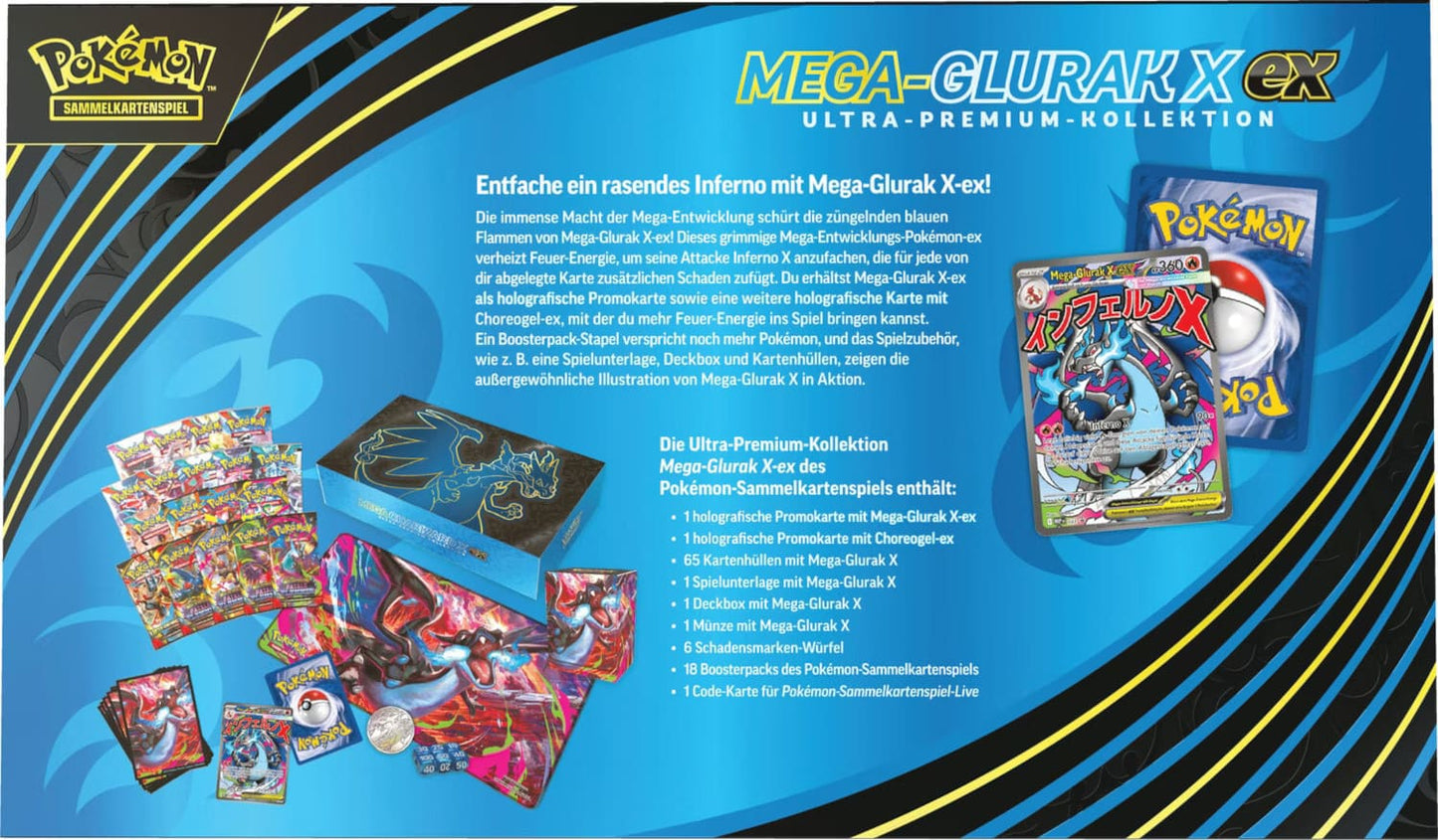 Pokemon TCG: Mega-Glurak X Ultra Premium Kollektion [DE]