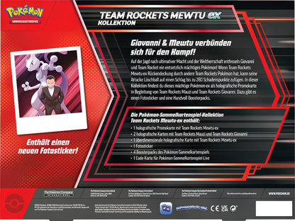 Pokemon TCG: Team Rockets Mewtu-ex Kollektion [DE]